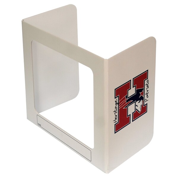 Personal Desk Shield Guard Custom Logo 1 Window  17.5
